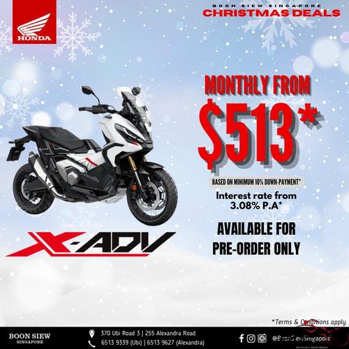 Brand New Honda XAdv 750 for Sale in Singapore Specs, Reviews