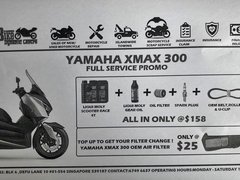 Yamaha XMax Servicing Promotion